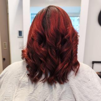Econy Styles Beauty Salon - Red Hair Color Highlights